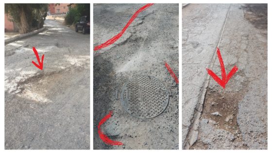 الطرقان مزال خاصهم الاصلاح… سكان تجزئة الصنوبر بحي عياط ببني ملال يطالبون المجلس الجماعي بتعبيد طريق مدخل الحي لتخفيف معاناتهم اليومية ويناشدون تدخل والي الجهة