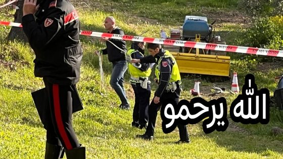 يالطيف والله يرحمو… واحد المهاجر من جهة بني ملال داز عليه واحد الفلاح بالتراكتور ديال لحصاد فالطاليان ومات