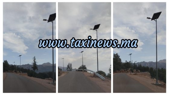 بشرى لعشاق جبل مودج وهدي دارها المجلس الاقليمي مزيانة … أعمدة الإنارة الشمسية تضيء طريق “مودج” وتصل إلى السوق الأسبوعي وتعزز التنمية الجبلية ببني ملال