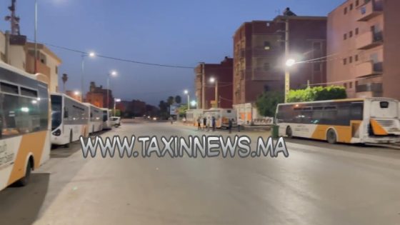 عاجل وبغاو حقهم… وقفة احتجاجية لسائقي شركة “بريما باص” للنقل بين الفقيه بن صالح وبني ملال 