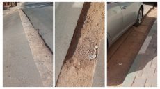 مايساليو حتى نص فالحديد يخسر!.. أصحاب السيارات والدراجات يشتكون بسبب أضرار الشريط المقطعي بشارع تمكنونت ببني ملال