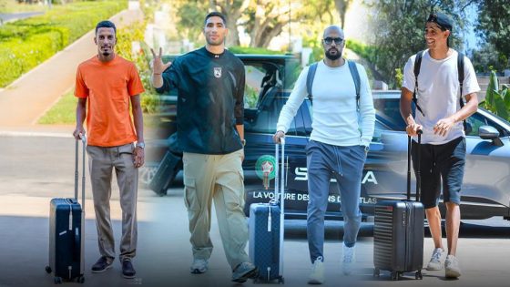 لاعبو المنتخب المغربي يصلون إلى المعمورة للاستعداد لمقابلتي النيجر وزامبيا برسم تصفيات مونديال 2026