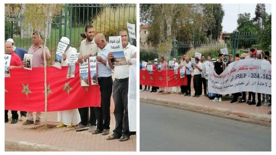 عاجل … مجموعة من سكان تسقي جاو من أزيلال ونظمو وقفة احتجاجية أمام ولاية جهة بني ملال وتايطالبو بفك العزلة ورفع التهميش عليهم