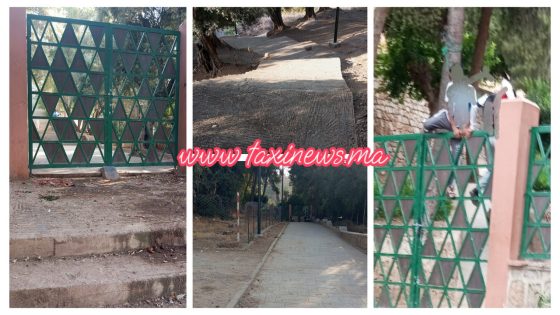 شوفو سوء التسيير ومن بعد ما خسرو لفلوس على تبليط وانارة المسالك الطرقية لتشجيع السياحة!… الزوار يستغربون اغلاق الأبواب الخلفية بين طريق “الفريكو” و”رأس تمكنونت” وعين اسردون ويعبرون الساقية في ظروف خطيرة