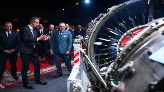 جلالة الملك يواصل تدشين المشاريع الكبرى و يترأس حفل إطلاق أشغال إنجاز المركب الصناعي لمحركات الطائرات