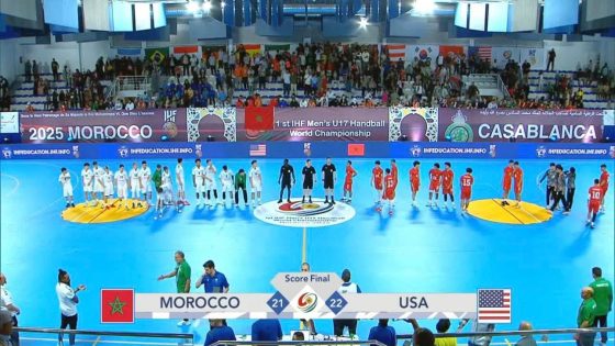 المنتخب المغربي للناشئين يفتتح بطولة العالم لكرة اليد المغرب2025 بالخسارة امام نظيره الأمريكي