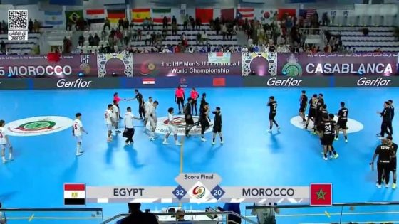 للأسف… الهزيمة الثالثة للمنتخب المغربي لكرة اليد أمام نظيره المصري لختام مباريات المجموعة الأولى لبطولة العالم للناشئين المغرب 2025