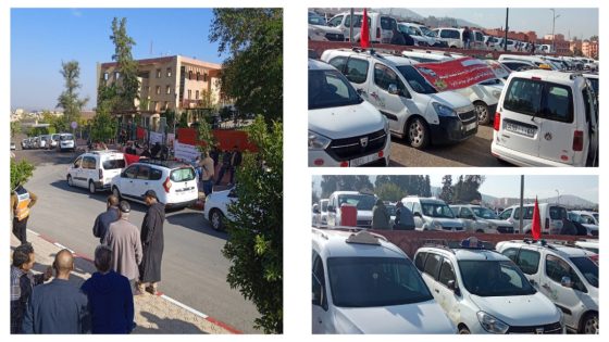عاجل… صحاب الطاكسيات الكبيرة دايرين وقفة احتجاجية قدام عمالة بني ملال