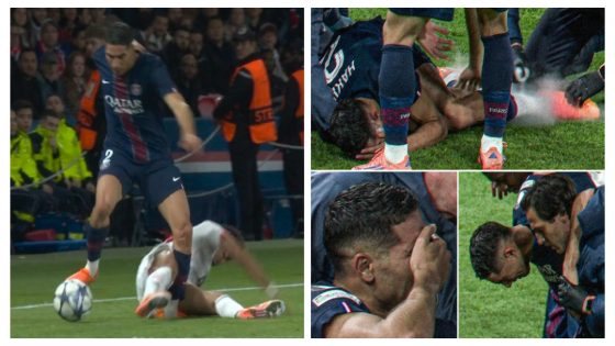 نتمناو لو الشفاء ويشارك فكأس إفريقيا… إصابة خطيرة لأشرف حكيمي في مباراة باريس سان جيرمان وبايرن ميونيخ