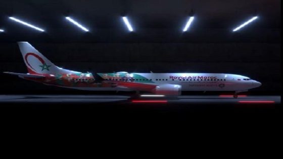 الخطوط الملكية المغربية تحتفي بأسود الأطلس بتصميم خاص باللون الأسود