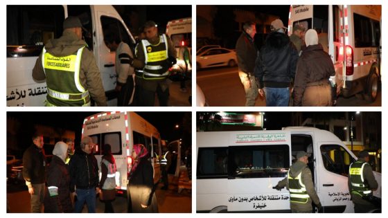 هدي مزيانة… عامل خنيفرة واقف على الحملة الواسعة لجمع المشردين من الشوارع وحمايتهم من موجة البرد القارس وعطاوهم الدوا وملابس جديدة