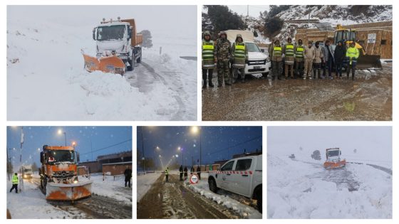 هدشي مزيان… رجالات السلطة والدرك والقوات المساعدة نزلو للميدان بجماعة أم الربيع وتايسهرو على خدمة المواطنين وازالة الثلوج من الطرقات وتأمين حركة المرور