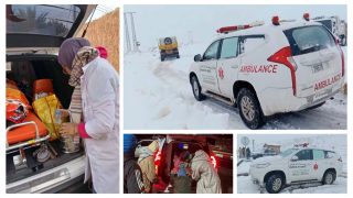 الله يعطيهم الصحة… الاطر الصحية بأزيلال دايرين مجهودات كبيرة وتايتدخلو وسط الثلوج لانقاذ المرضى ولتوليد العيالات الحاملات بمختلف المناطق الجبلية