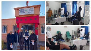 مبادرة انسانية مزيانة… نقابة عمال الطاقة ببني ملال خنيفرة تضامنو مع ضحايا فيضانات اسفي بتنظيم حملة للتبرع بالدم
