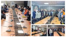 بحضور فؤاد سليم وجمال اوزين… أحمد بدرة رئيس المجلس الجماعي لبني ملال يستقبل نقابة الاتحاد المغربي للشغل لمناقشة مشاكل الشغيلة