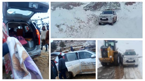 عاااجل وهدشي لي بغات الساكنة… سلطات أزيلال تتجاوب بسرعة مع نداءات ساكنة زاوية أحنصال لي كانو هازين المريض فنعش الأموات وسط الثلوج ونقلاتو سيارة اسعاف للمستشفى