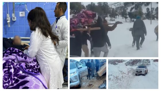 على سلامتو وبالشفاء… المريض لي هزوه بالنعش من جبال زاوية أحنصال وتعرضو لو بسيارة الاسعاف استقبلوه فسبيطار أزيلال وعالجوه وباقي تايخضع للمراقبة الطبية