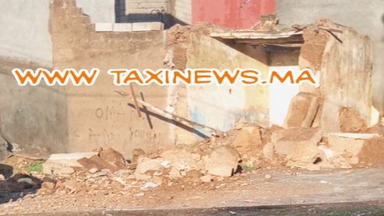 هدشي كثر وبسبب الأمطار… عوتني انهيار بناية مهجورة ببني ملال 