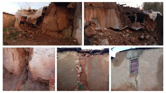 بغاو عامل خنيفرة يتدخل… معاناة وخوف وترقب لساكنة مركز الحمام البيرو تتفاقم في ظل خطر انهيار المنازل