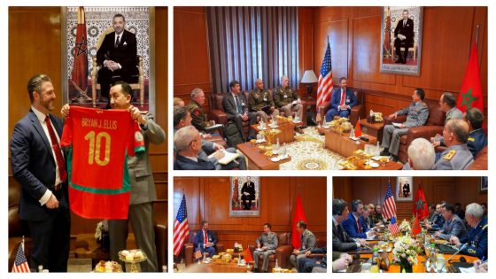 المغرب بين الكبار… المفتش العام للقوات المسلحة الملكية المغربية يستقبل نائب مساعد وزير الحرب الأمريكي ويناقشان قضايا التعاون العسكري بين البلدين