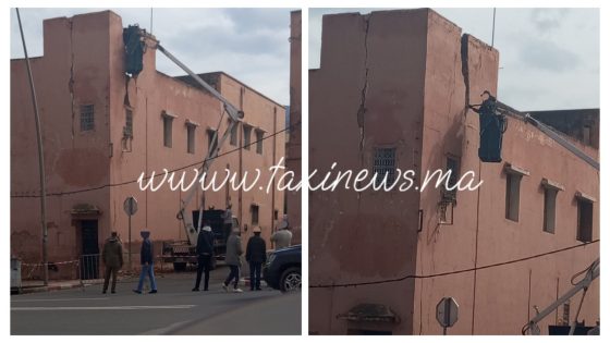 عاجل وخاص العمال يردو بالهم… هدم منزل آيل للسقوط بشارع محمد الخامس ببني ملال وسط مخاوف على سلامة العمال