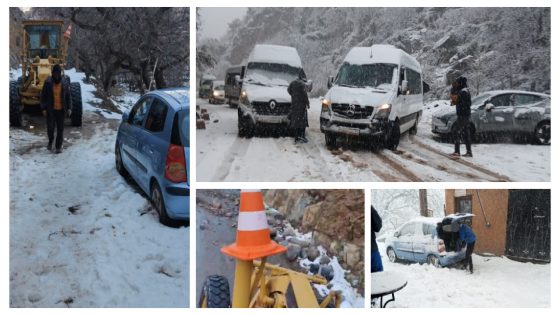 تراكم الثلوج يفصل دوار أرمد عن إمليل والساكنة تشتكي من العزلة ورئيس جماعة أسْنِي يوضح لتاكسي نيوز و يؤكد انطلاق الأشغال