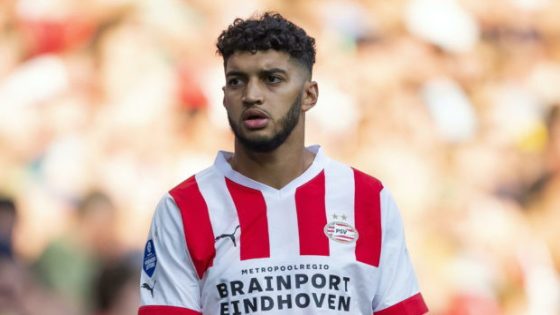 EINDHOVEN, NETHERLANDS - JULY 23: Ismael Saibari of PSV Eindhoven looks on during the Pre-Season Friendly match between PSV and Real Betis at Phillips Stadium on July 23, 2022 in Eindhoven, Netherlands. (Photo by Perry vd Leuvert/NESImages/DeFodi Images via Getty Images)