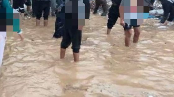 عااجل … الما فاض فأزقة وشوارع وبعض المنازل فأحياء الأطلس والشهداء وشارع محمد السادس ببني ملال