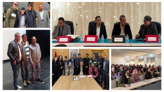 بحضور الفنان الكبير إدريس الروخ … نجاح باهر لفعاليات الأيام الدراسية الفنية والثقافية المنظمة من طرف مختبر الأبحاث التطبيقية بكلية الآداب ببني ملال واستقطاب جمهور واسع لفيلم “جرادة مالحة” وتوقيع كتاب “الحفرة” للفنان إدريس الروخ