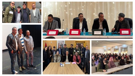 بحضور الفنان الكبير إدريس الروخ … نجاح باهر لفعاليات الأيام الدراسية الفنية والثقافية المنظمة من طرف مختبر الأبحاث التطبيقية بكلية الآداب ببني ملال واستقطاب جمهور واسع لفيلم “جرادة مالحة” وتوقيع كتاب “الحفرة” للفنان إدريس الروخ