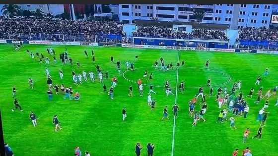 أحداث شغب تربك مواجهة أولمبيك آسفي واتحاد العاصمة الجزائري وتؤجل انطلاقها