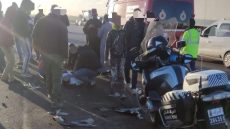 ياربي السلامة والله يشافيه… طوموبيل غاديا بسرعة ضربات مسؤول فالدرك وغادرت المكان