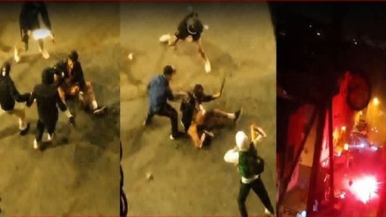 واش هدي هي الروح الرياضية وجابوها فروسهم… البوليس شدو ثلاثة ديال المشجعين دابزو فالشارع بالجناوة وبالشهب الاصطناعية وروعو السكان