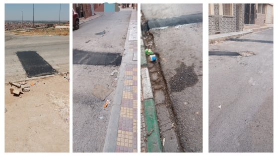 تجاوب سريع بعد نشر معاناة الساكنة على تاكسي نيوز… انطلاق أشغال تزفيت الحفر بالشوارع المتضررة ببني ملال (صور)