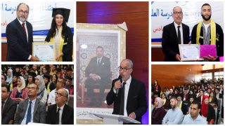 المدرسة العليا للتكنولوجيا بالفقيه بن صالح تواصل التألق و تحتفل بتخرج 820 طالب وطالبة من الفوج السادس ومصطفى راكب مدير المدرسة :” العام جاي غانسجلو عدد قياسي من الطلبة في 16 تكوين”