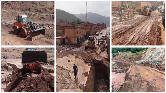 بالصور… أمطار رعدية طوفانية بإقليم أزيلال تحدث سيولا جارفة وخسائر وتستنفر السلطات لفتح الطرق والمسالك