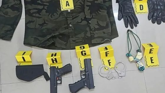 جاب الربحة… البوليس شدو واحد داير راسو بوليسي تايتعارف مع الدريات فالانترنيت وتكرفص على وحدة منهم وحجزو عندو لبسة عسكرية ومسدسات بلاستيكية وأصفاد