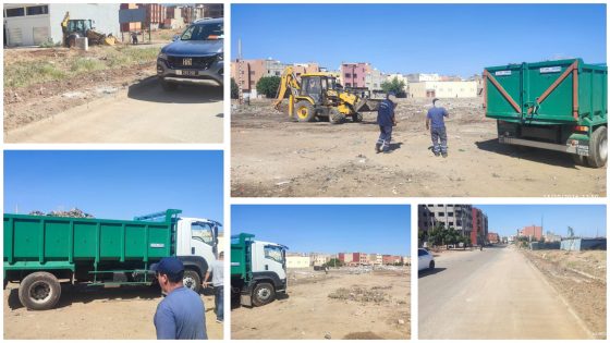 عااجل وها الخدمة لي بغا المواطن وبرافو عليهم… عمال الأشغال بجماعة بني ملال يشنون حملة نظافة واسعة لاستهداف النقط السوداء المليئة بالأزبال بشوارع وأحياء المدينة