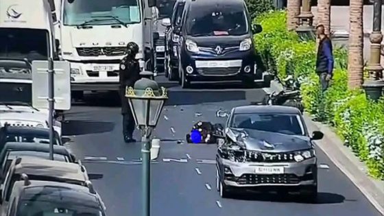 وااشوفو هد التهور… سائق سيارة يدهس عمدا وبطريقة مأساوية بوليسي أثناء مزاولة مهامه ويلوذ بالفرار من المكان والامن يعتقله رفقة اثنين من رفاقه